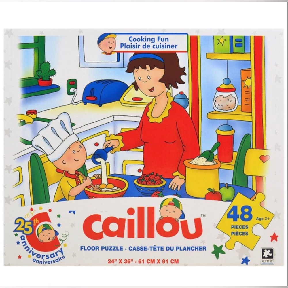 48-Piece caillou Kids Floor Puzzle - Colorful Kitchen Scene